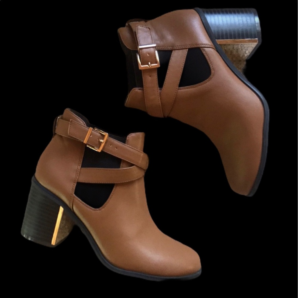 Forever 21 brown ankle boots sz 6.5